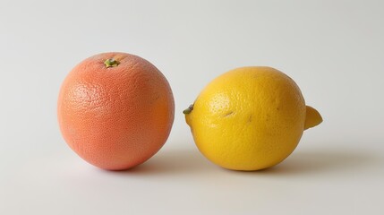 The visual appeal of a fruit lying on a clean and pure white background. This fruit exhibits its natural color and unique texture. The fruit and white background make the fruit stand out.