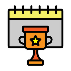 Blissful Achievements Vector Filled Icon Design