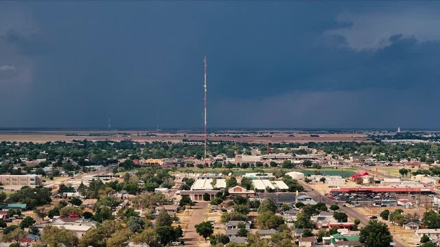 Storm brewing outside Clovis New Mexico