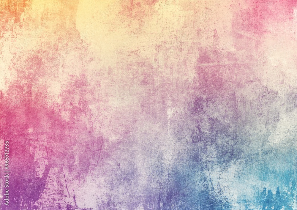 Poster pastel grunge frame with colorful texture and soft gradient background ideal for design projects pap