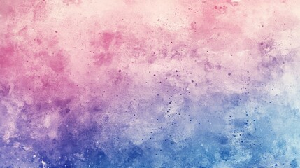 Fototapeta premium Soft pastel colors create a wet effect in this hand drawn canvas A grunge background features delicate pink purple and blue watercolor shades perfect for vintage cards and retro templates