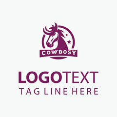 Cowboy Horse Logo