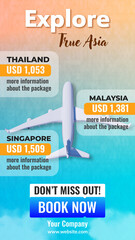 3D Travel Package Promo