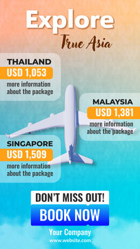 3D Travel Package Promo