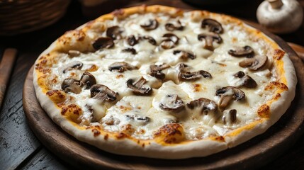 Delicious Mushroom Pizza