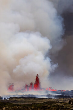 August 22 2024 eruption on the Reykjanes peninsula in Iceland
