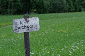 Kein Durchgang