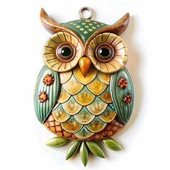 whimsical ceramic owl wall hanging adds charm to r