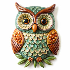 whimsical ceramic owl wall hanging adds charm to r