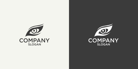 simple eye logo vector design