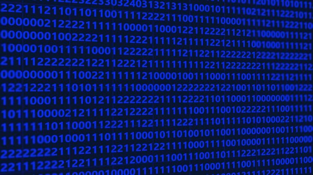blue binary code