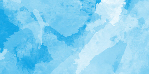 soft and splashed blue watercolor background, Aquarelle texture of painted sky blue watercolor, Hand painted blue watercolor paper texture, Artistic blue watercolor splash, blue marble background.