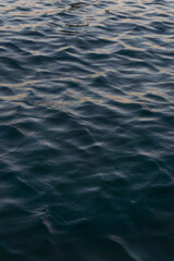 Wavy dark blue water portrait