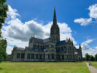 Salisbury Cathedral in Salisbury, England