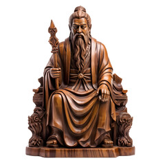 religion wood brown god statue transparent background

