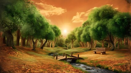 Vintage nature background