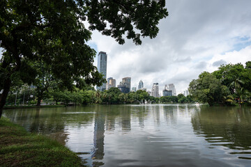 ルンピニ公園の風景・バンコク・タイ