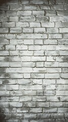 Obraz premium Full frame of white grunge textured brick wall background