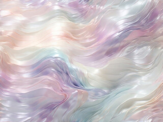 Abstract mother-of-pearl background in the form of waves in pastel delicate colors
