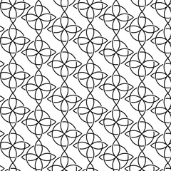 Obraz premium Simple Line Pattern, Geometric Symmetry Grid, Japanese Inspired Style