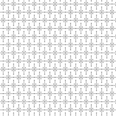 Simple Line Pattern, A Grid With Dots And Lines In Black On A White Background
