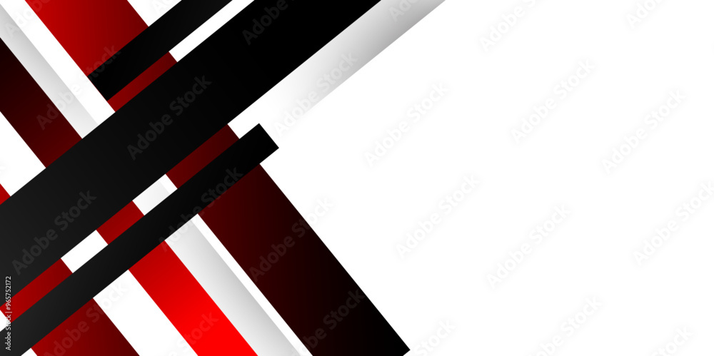 Aufkleber modern 3d red grey abstract tech geometric shapes background. color abstract lines trendy geometric 