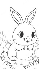 bunny coloring book 