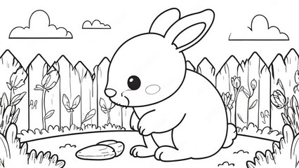 bunny coloring book 
