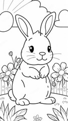 bunny coloring book 