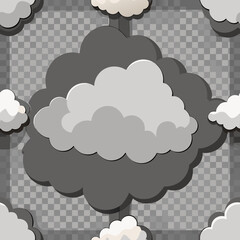 clouds on a blue background