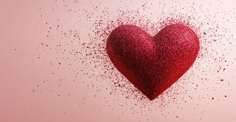 Glitter Heart Explosion for Valentines Day