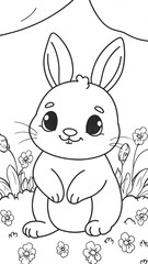 rabbit coloring book