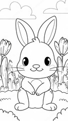 rabbit coloring book