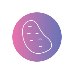 Potato vector icon stock illustration