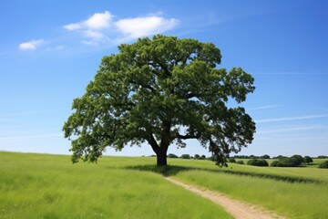 Oak tree landscape outdoors nature.