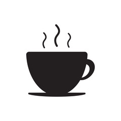 Icon of a coffee or tea cup on a white background