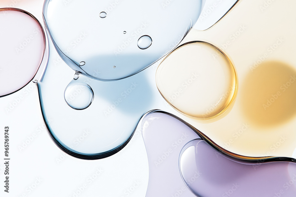 Poster image displays dynamic colorful liquid shapes blending and interacting in a fascinating and abstract