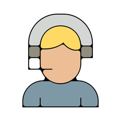 ensemble picto icones symbole appel assistance call center sav contour fin