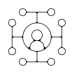 picto icones symbole liens contact equipe team relationai