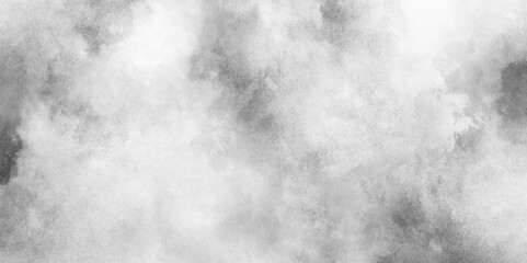 abstract Monochrome smeared gray aquarelle painted paper textured canvas for design. Black grey Sky with white cloud, white fog design with smoke texture overlays.
