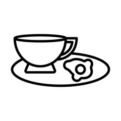 Breakfast line icon