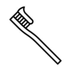 Toothbrush line icon
