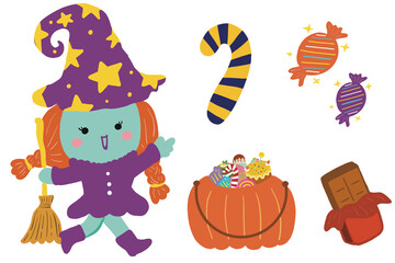 halloween spooky character illustration