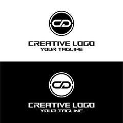 creative letter logo cd desain vektors