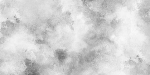 abstract Monochrome smeared gray aquarelle painted paper textured canvas for design. Black grey Sky with white cloud, white fog design with smoke texture overlays.
