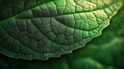 Fototapeta premium A leaf with a lot of texture and detail