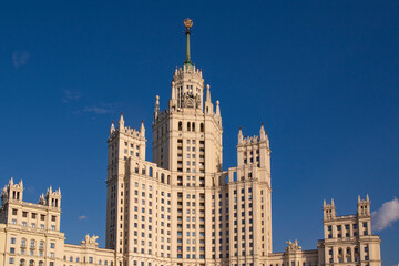 Residential building on Kotelnicheskaya embankment. One of the seven realized Stalin skyscrapers in Moscow.