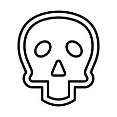 Skull line icon