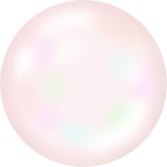 Shiny pink bubble