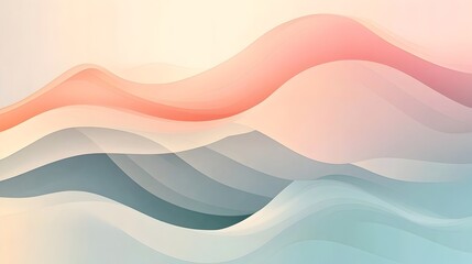 Soft Overlapping Waves on Minimalist Background